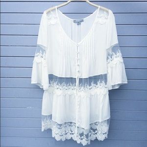 Vintage inspired lace top